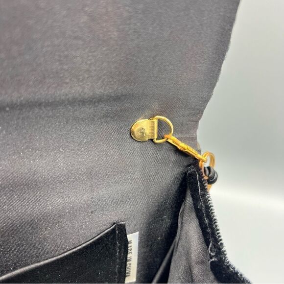 Whiting and Davis Velvet Weave Shoulder Bag Clutch - Picture 7 of 7